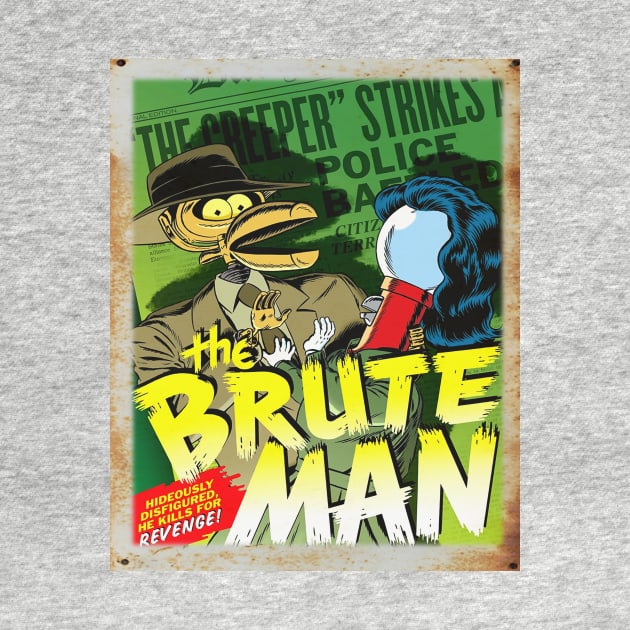 Mystery Science Rusty Barn Sign 3000 - Brute Man by Starbase79